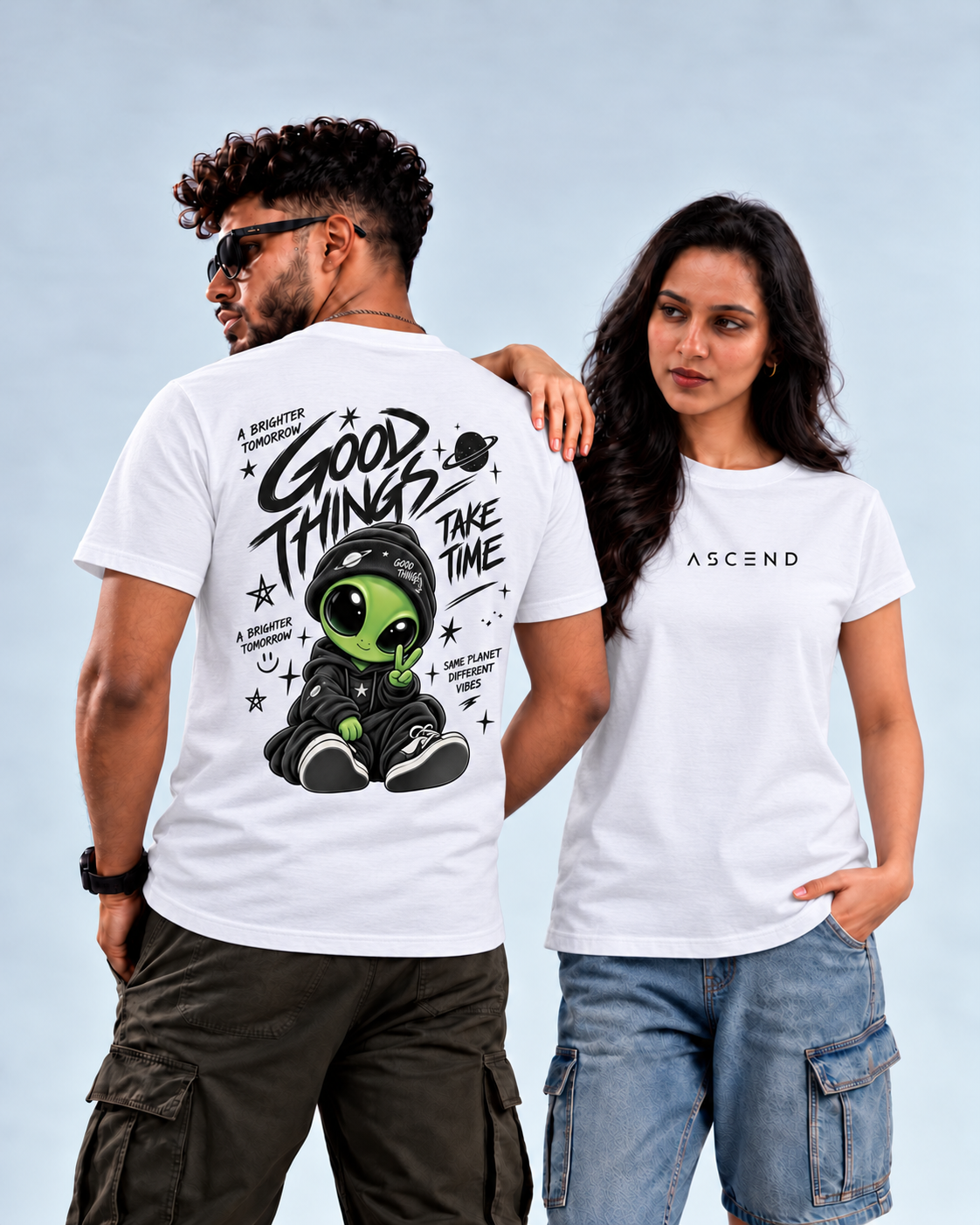 Good Things Take Time — Regular T-shirt — White