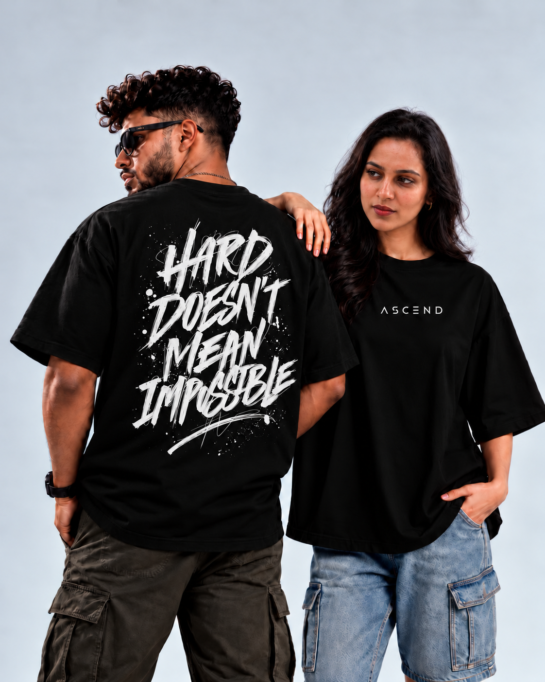 Hard doesn't mean impossible Tee — Black