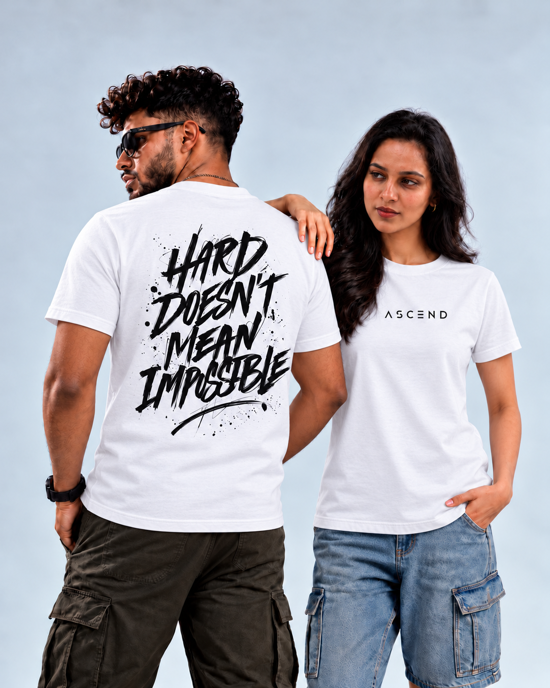 Hard Doesn’t Mean Impossible — Regular T-shirt — White