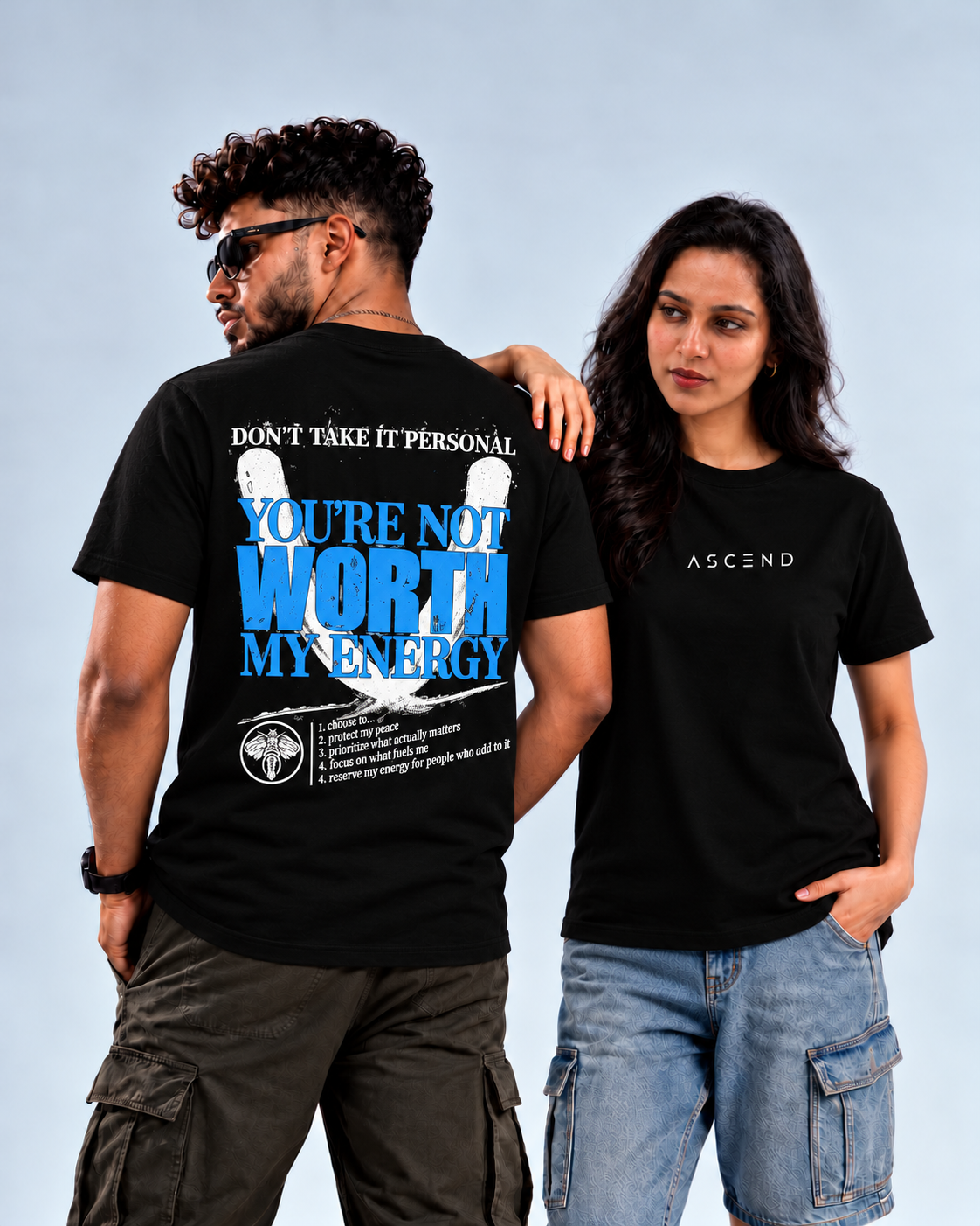Worth My Energy — Regular T-shirt — Black