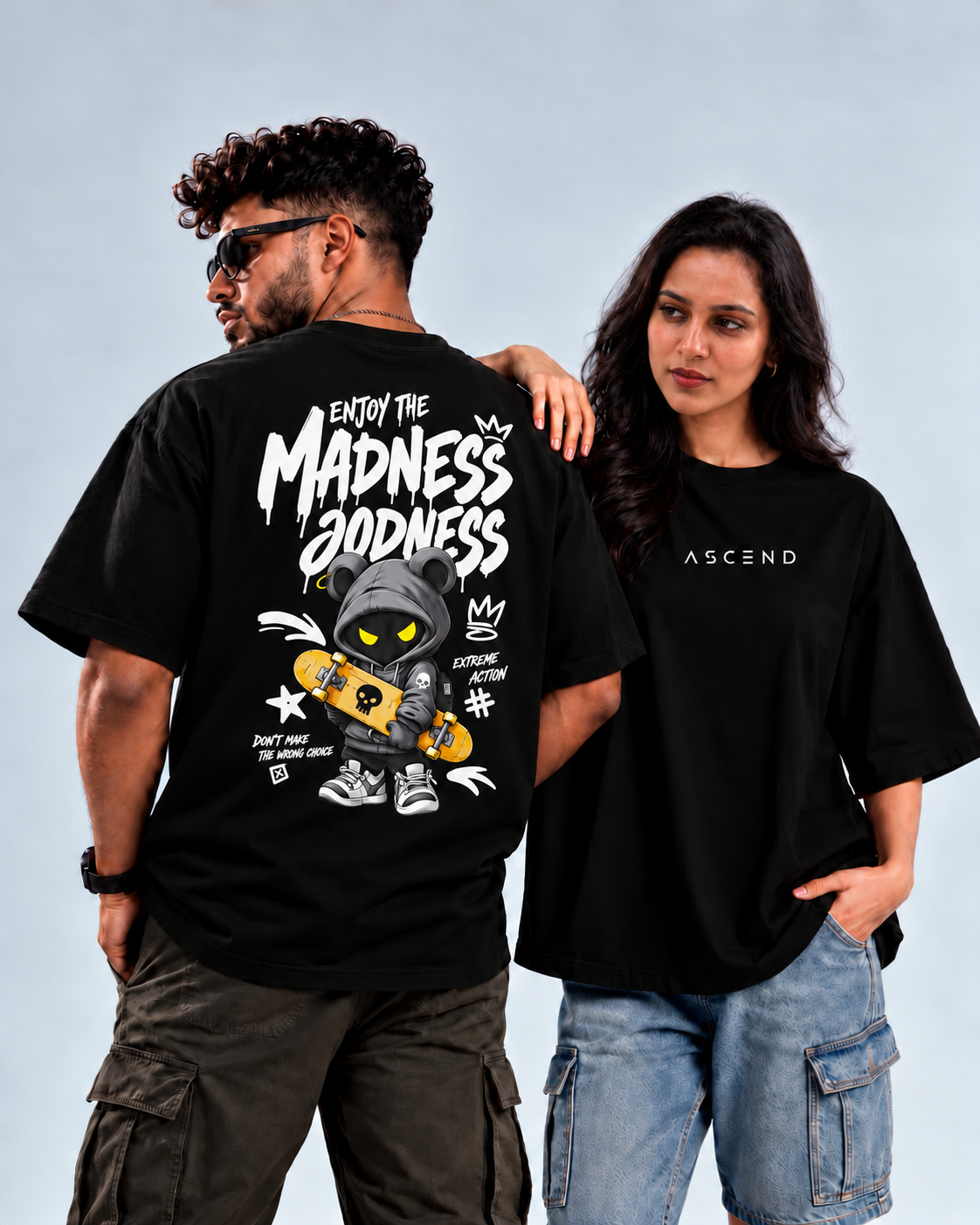 Enjoy The Madness — Oversized T-shirt — Black