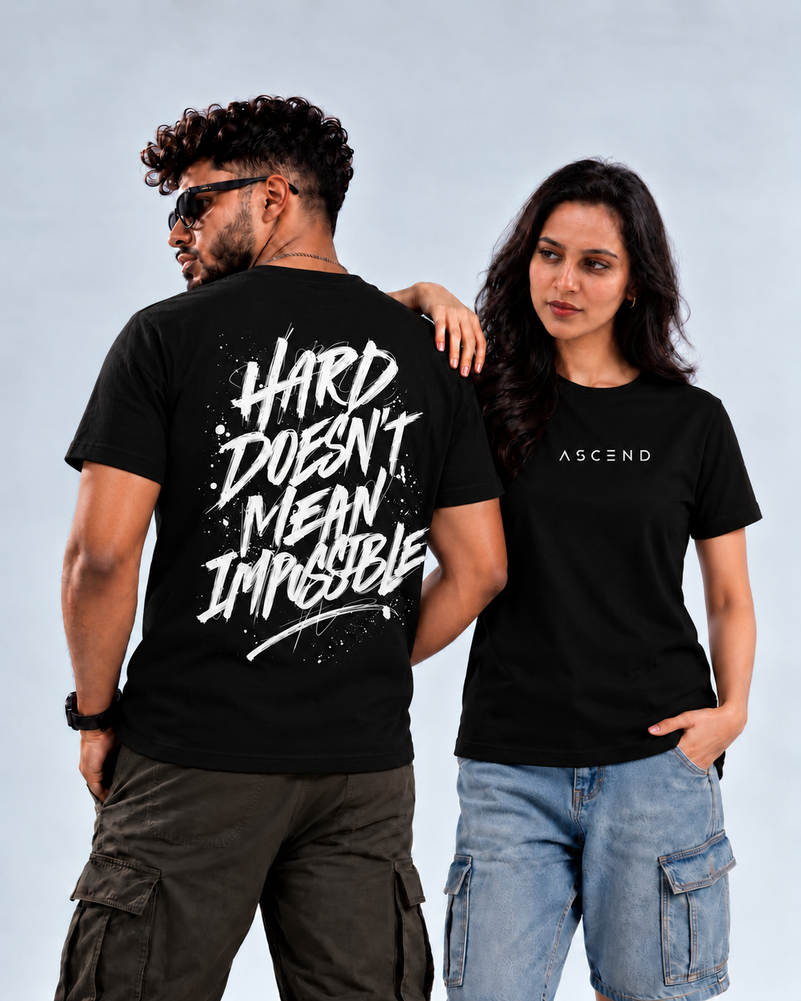 Hard Doesn’t Mean Impossible — Regular T-shirt — Black