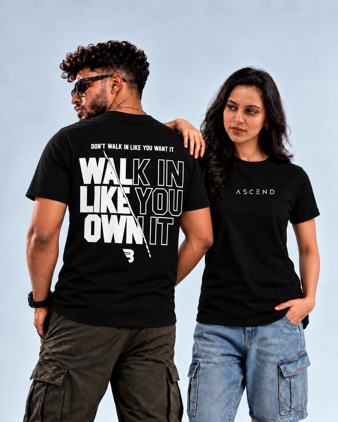 Walk In Like You Own It — Regular T-shirt — Black