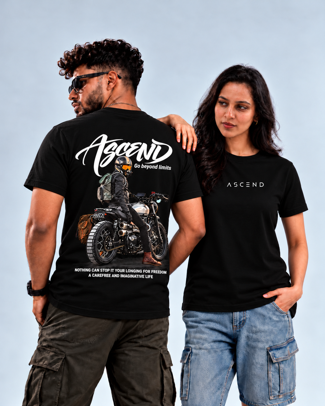 Motorcycle Freedom — Regular T-shirt — Black